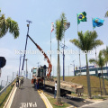 lámpara de calle llevada solar llevó el código hs de la luz de calle